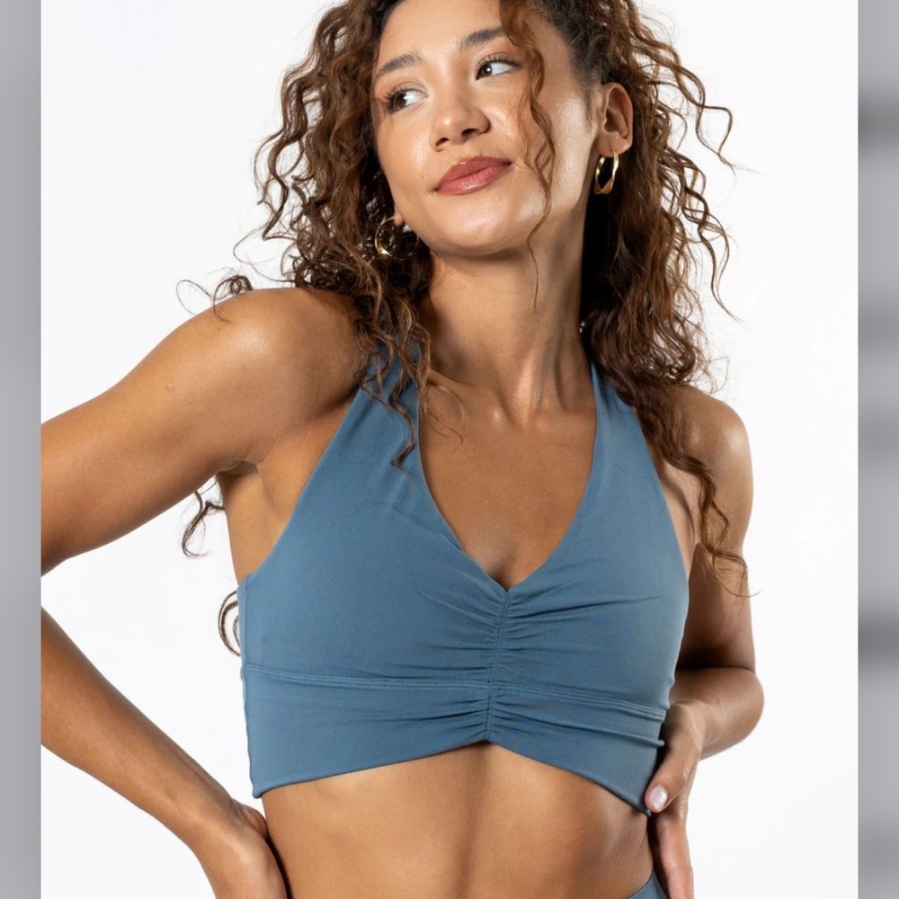 PARAGON Blue Racerback Sports Bra